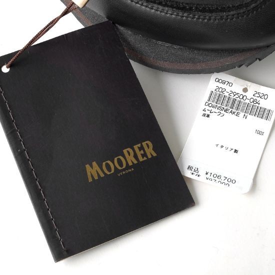 ◆【MOORER(ムーレー)/高級感とスポーティーさを兼備！レザーコンビレースアップスニーカー (DOWNSNEAKER-NPP)】[mor2141513]_画像8