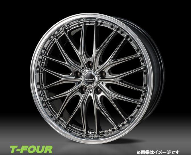 モンツァジャパン ワーウィック ディープランド アルミホイール4本 1台分(19×8J 5-114 INSET45)レクサス IS SE2#型(ブラック)_画像1