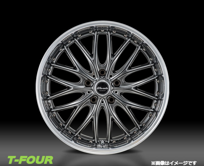 モンツァジャパン ワーウィック ディープランド アルミホイール4本 1台分(17×7J 5-114 INSET55)ホンダ CR-V RW系(ブラック)_画像2