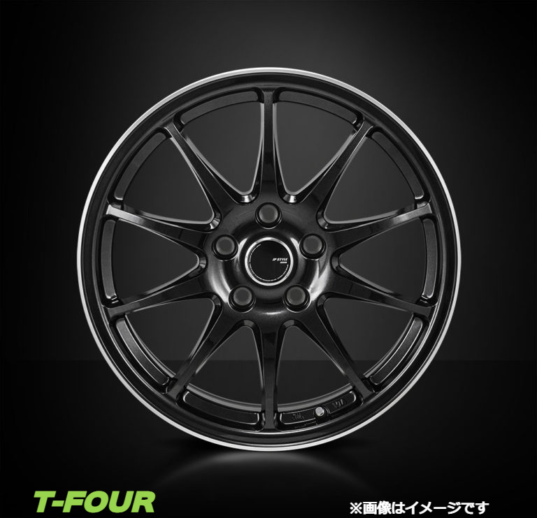 モンツァジャパン JPスタイルR10 アルミホイール4本 1台分(17×7J 5-114 INSET53)ホンダ CR-V RT RM系(パールブラック)_画像2