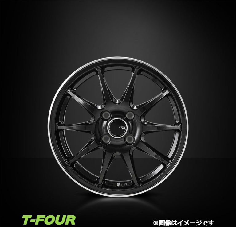 モンツァジャパン JPスタイルR10 アルミホイール4本 1台分(14×4.5J 4-100 INSET45)トヨタ ピクシスエポック LA360(パールブラック)_画像2