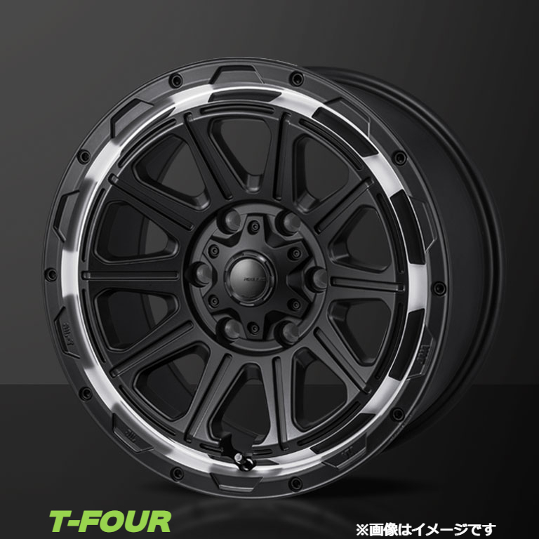 モンツァジャパン ハイブロック レグルス 1台分(17×8J 6-139 INSET20)ランドクルーザープラド 150系(ブラックリムポリッシュ)_画像1