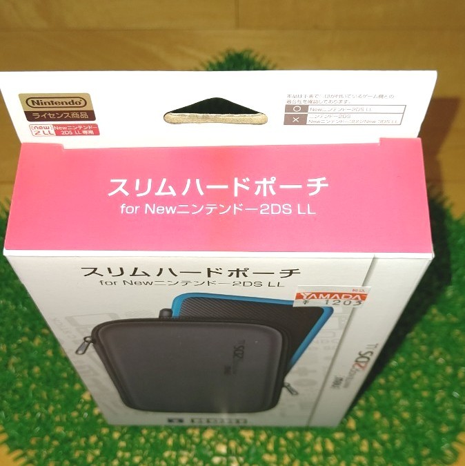 ニンテンドー 【2DS LL】スリムハードポーチ 黒×黒　2DS-104