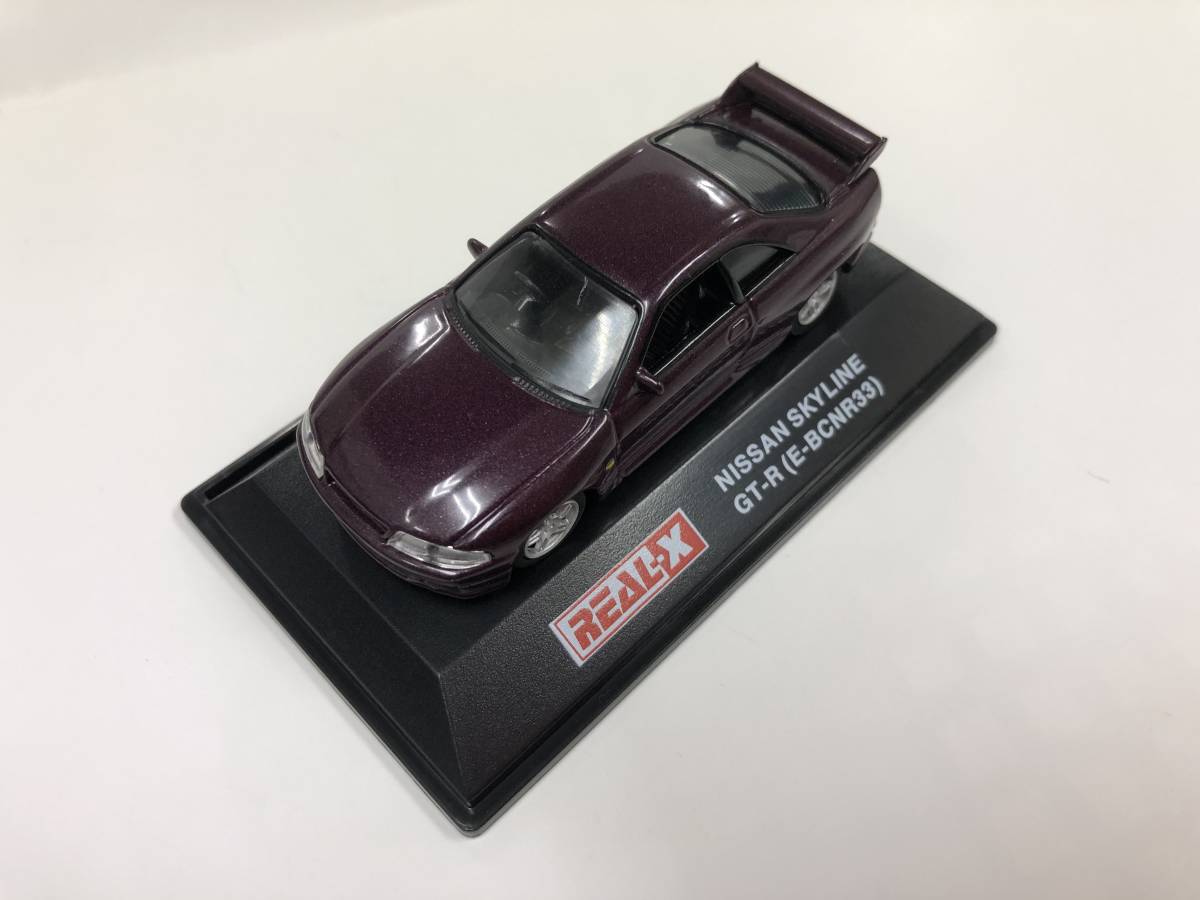 *NISSAN SKYLINE GT-R E-BCNR33* Nissan Skyline GT-R*1/72 purple/ лиловый / фиолетовый *REAL-X/ Real-X MiniCar миникар 