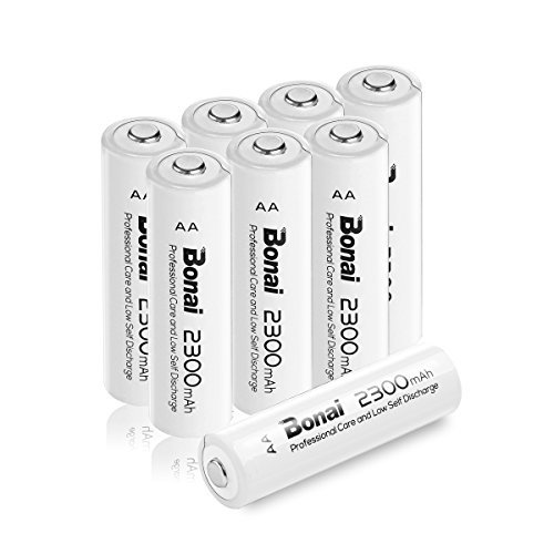 8個パック（高容量2300mAh 約1200回使用可能） BONAI 単3形 充電式電池 ニッケル水素電池 8個パック 自然放電_画像9