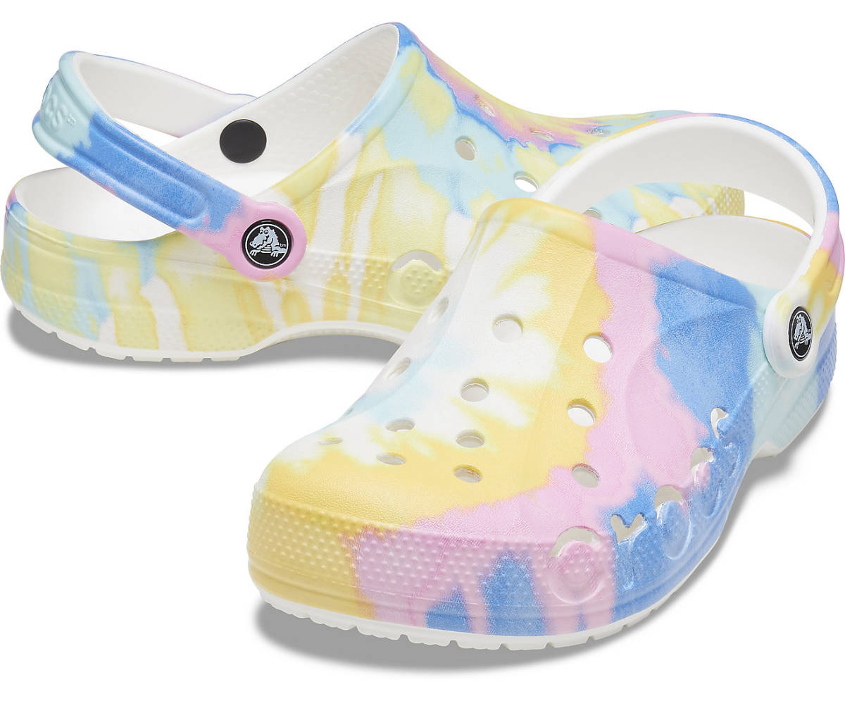 24cm クロックス crocs Baya Tie-Dye Clog バヤ タイダイ クロッグ White / Multi M6W8 ホワイト マルチ 新品_画像1