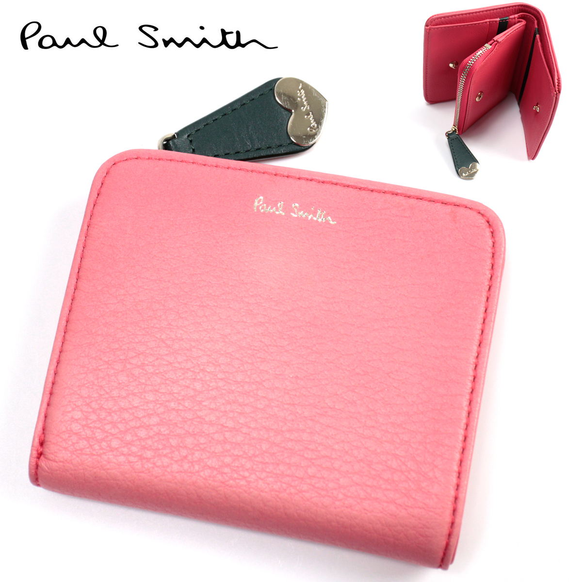 Paul Smith ポールスミス レディース 財布 ハートプル レザー