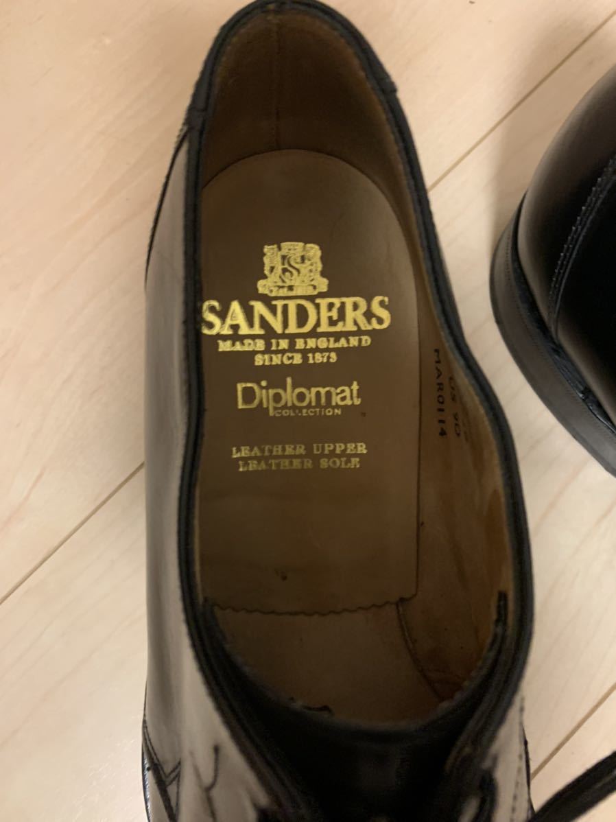 サンダース Sanders プレーントゥ Diplomat Collection本革 革靴 ビジネスシューズ メンズシューズ 紳士靴_画像8