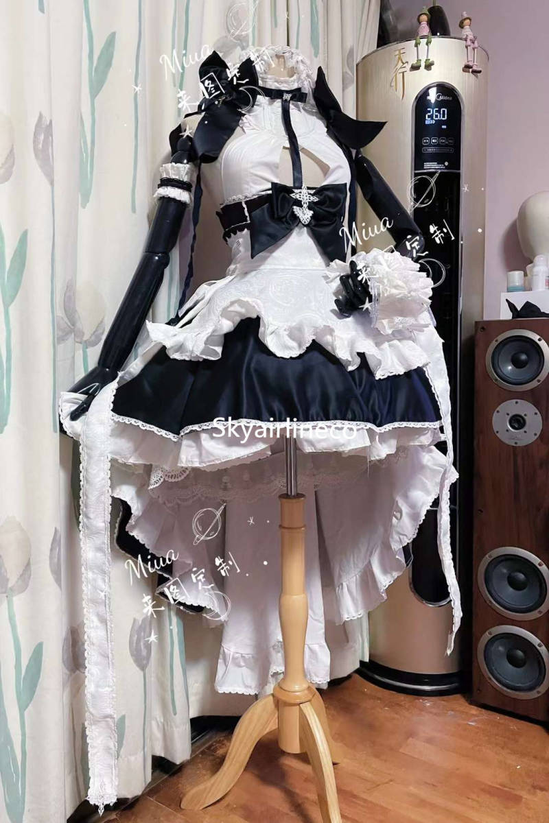 アズールレーンAzur Lane オグスター メイド服コスプレ衣装 【ウィッグ