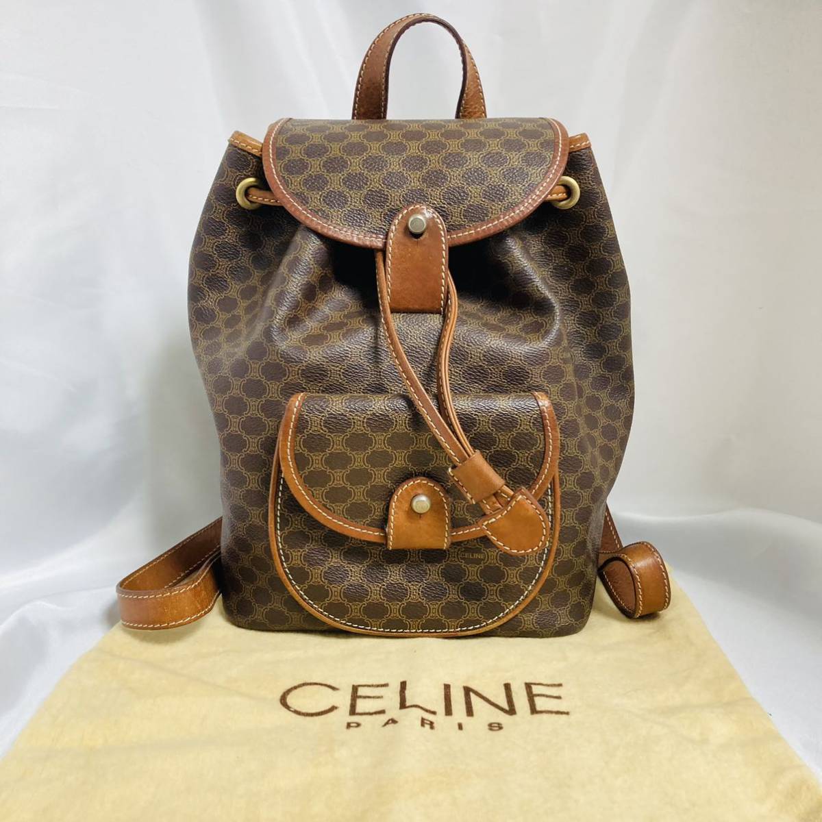 Yahoo!オークション - 1円【極美品】CELINE バックパック C.E06-1