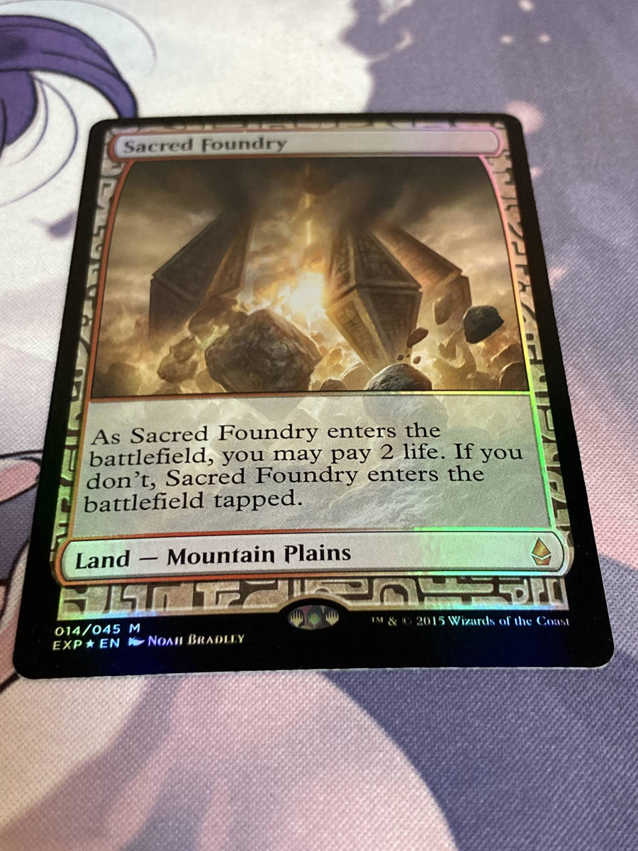 MTG　《聖なる鋳造所/Sacred Foundry》【foil】　EXP　英語_画像2