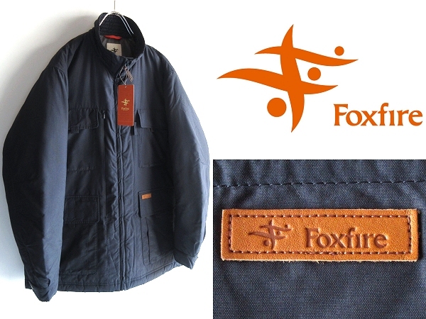 新品タグ付 Foxfire フォックスファイヤー 軽量 ミリタリーデザイン フィールドトラベルジャケット 中綿/エコダウンコート M ネイビー 紺