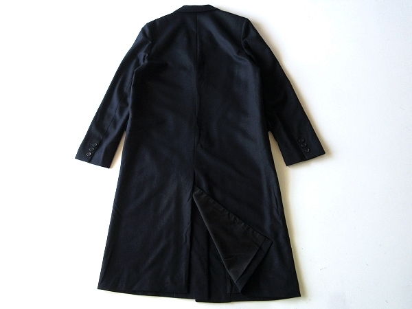 コレクション使用 MARGERT HOWELL マーガレットハウエル RELAXED CITY COAT ウール ロングチェスターコート 2 ネイビー 定価96120円 MHL._画像3