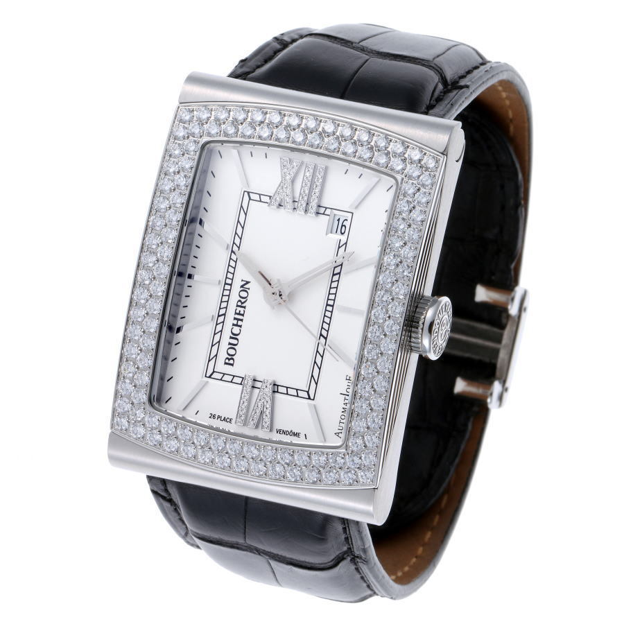 BOUCHERON ブシュロン リフレ XL ダイヤ オートマチック Cal.GP4000 WA009213 SS メンズ 時計 2110334_画像3