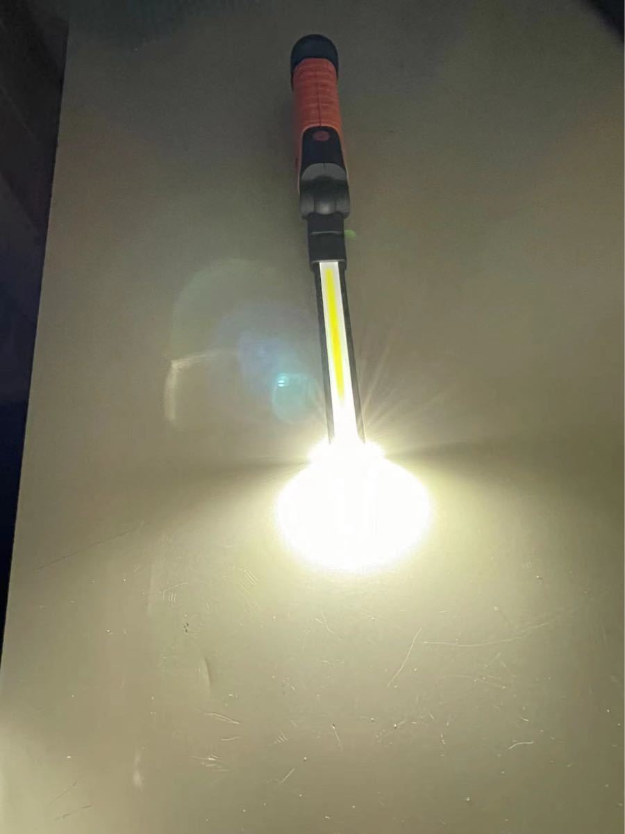 LED 作業灯 ワークライト 折り畳み式 USB充電式 マグネット二箇所付き