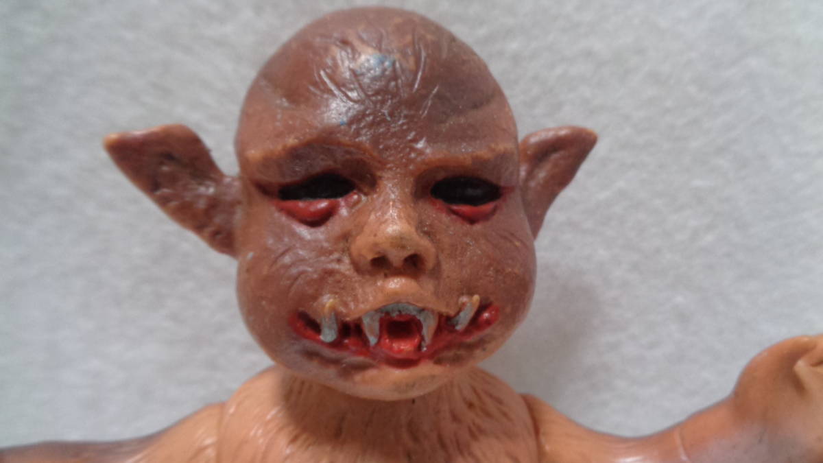 ☆レトロ☆SOFUBI☆珍品「旧バンダイ 仮面ライダー コウモリ男 ☆レトロ☆SOFUBI☆珍品「旧バンダイ 仮面ライダー コウモリ男