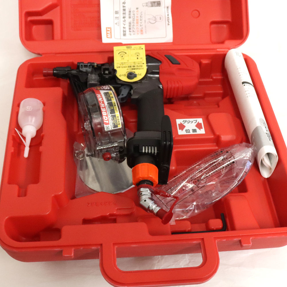 □1円~スタート□ □未使用品□ MAX 高圧コイルネイラ HN-R38D1 高