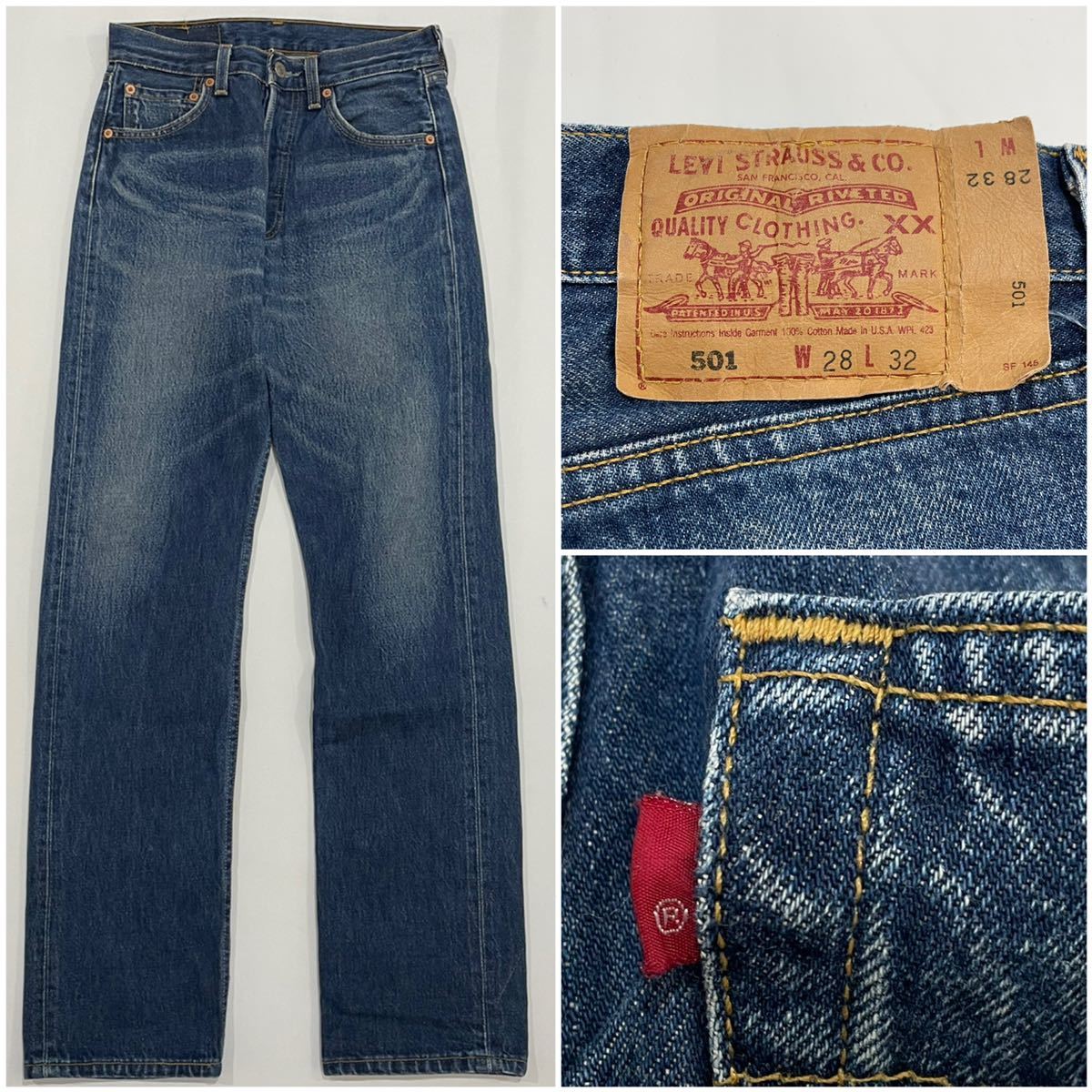 Yahoo!オークション - 90s 00年 USA製 Levi's リーバイス501 W28 Yahoo!オークション - 90s 00年 USA製 Levi's リーバイス501 W28