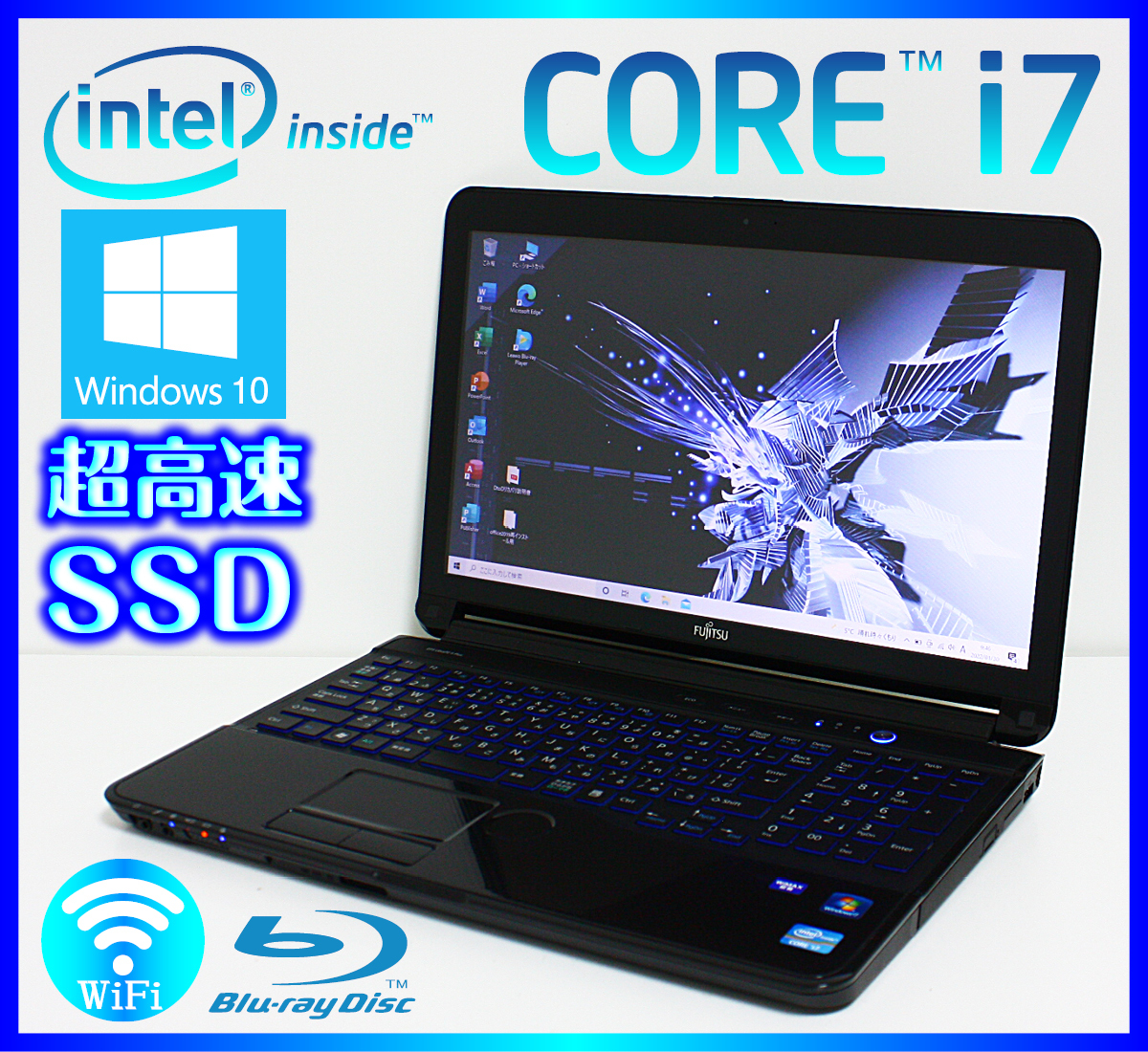 FUJITSU ノートパソコン　core i7 lifebook ah77 j