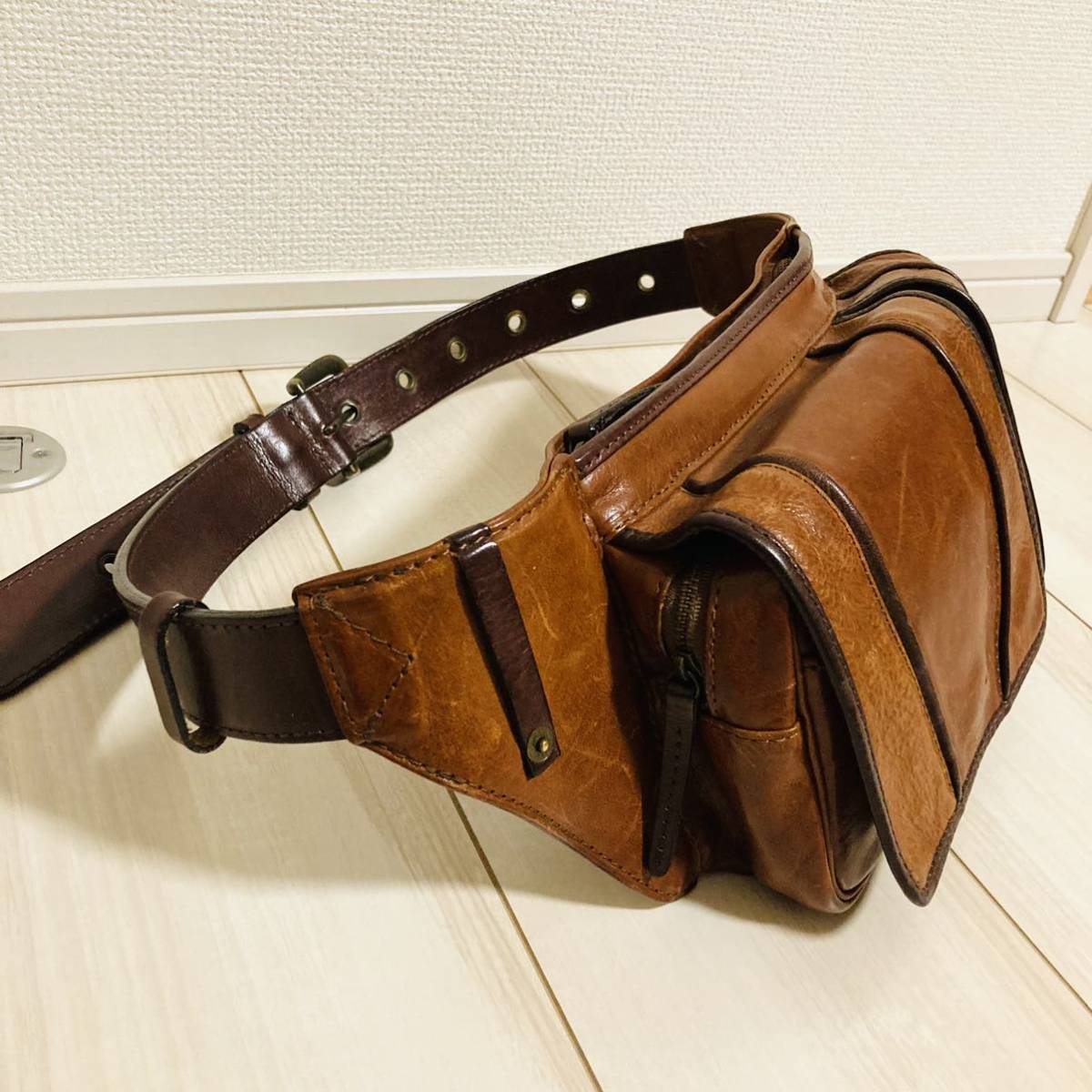 2way ユニゾンデプト UNISON DEPT ボディバッグ ウエストポーチ 2way ユニゾンデプト UNISON DEPT ボディバッグ ウエストポーチ
