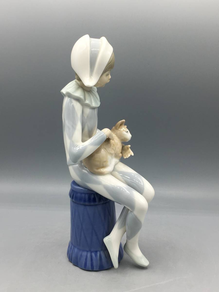 リヤドロ LLADRO 陶器人形 サーカス 猫 フィギュリン スペイン製 陶器 置物 リアドロ ナオ