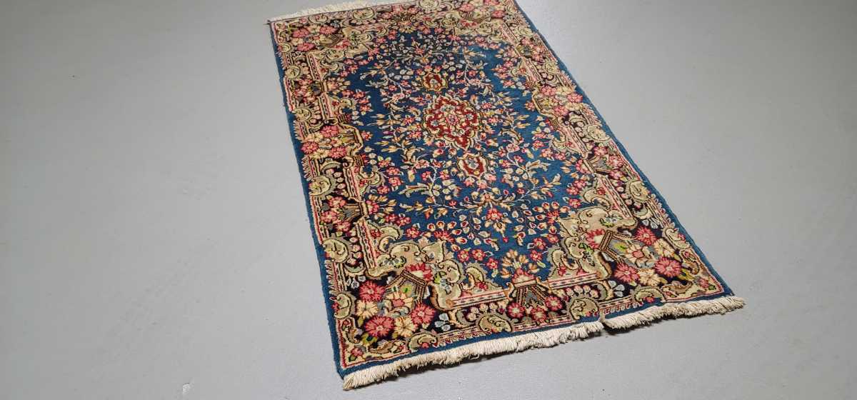 ペルシャ絨毯 未使用品 ケルマン 非常に綺麗 サイズ: 150cm×90cm_画像4