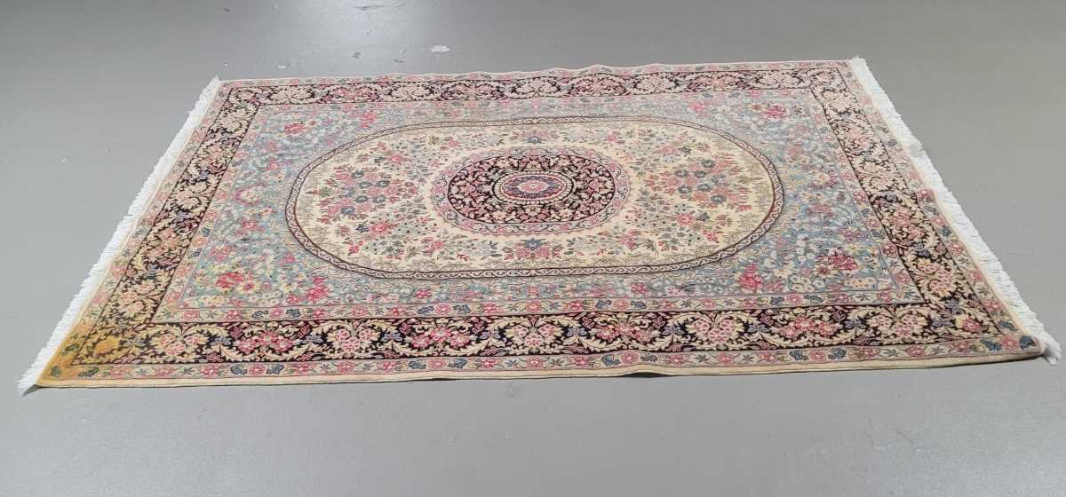 綺麗なペルシャ絨毯 バラガラ ケルマン産 サイズ 247cm×147 クリーニングずみ_画像4