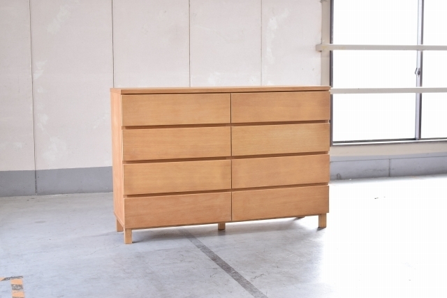 愛用 無印良品 タモ材チェスト 4段 ecousarecycling.com