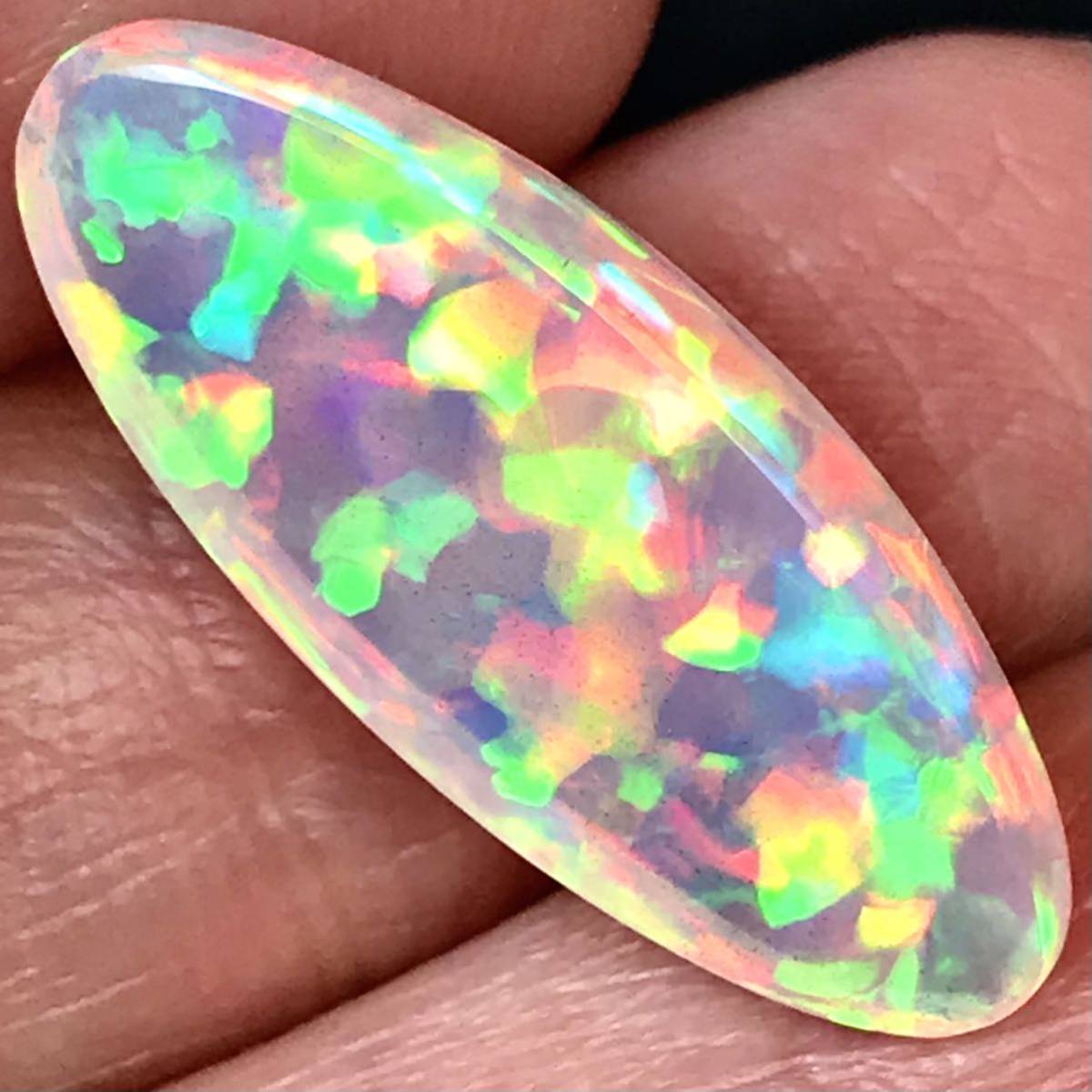 ☆超激レア!! 7.94ct AAAA☆ 天然 ハニカムオパール 半クリスタル