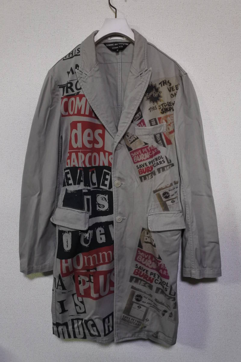 AD2008 COMME des GARCONS HOMME PLUS Jamie Reid ショップコート size