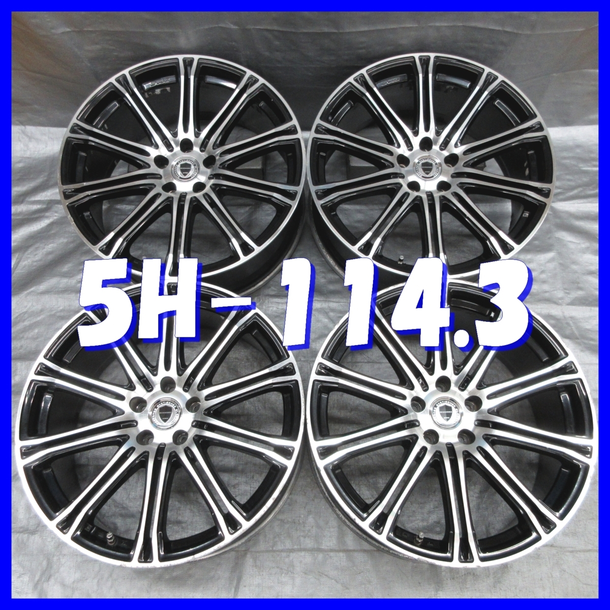 ◆送料無料 A2◆　日本製/WORK　SCHWERT SC1M　20×8.5J+36　20×8.5J+28　5H PCD114.3　ハブ径φ73　４本　※ブラック/ポリッシュ系_画像1