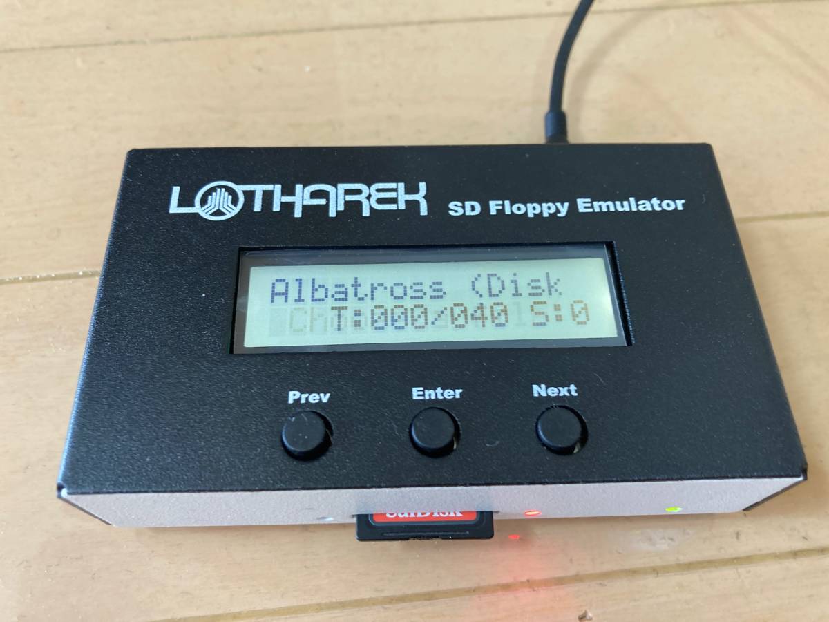 通電確認済】新型SD HxC Floppy Emulator MAX with custom LCD