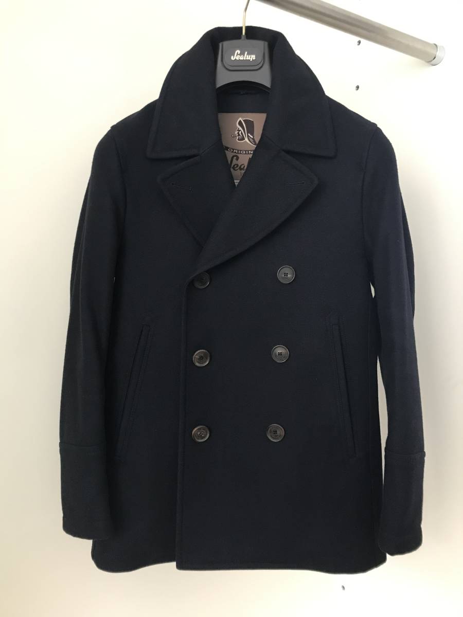 Sealup シーラップ メルトンウール Pコート美品 Jenovaジェノバ 44
