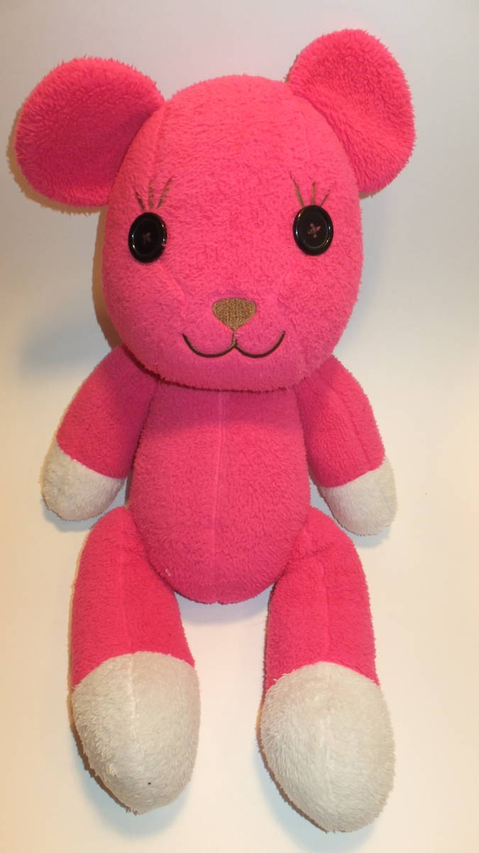 POSTPET MOMO Stuffed Plush toy ももちゃん ぬいぐる USED 大きな取引 IN JAPAN So-net 大きいです 大きさ56Cm ピンク スーパーセール