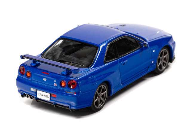 CAR-NEL 1/43 日産 スカイライン GT-R Vspec II (BNR34) 2000 ベイサイドブルー (CN430002)_画像3