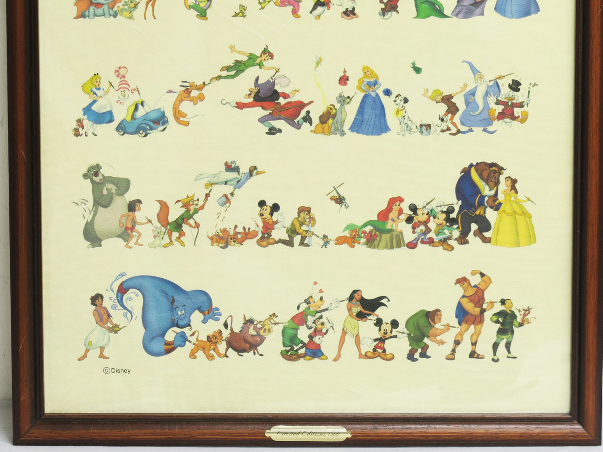 希少品 ディズニー 100周年 絵画 1500枚限定 A1-19-