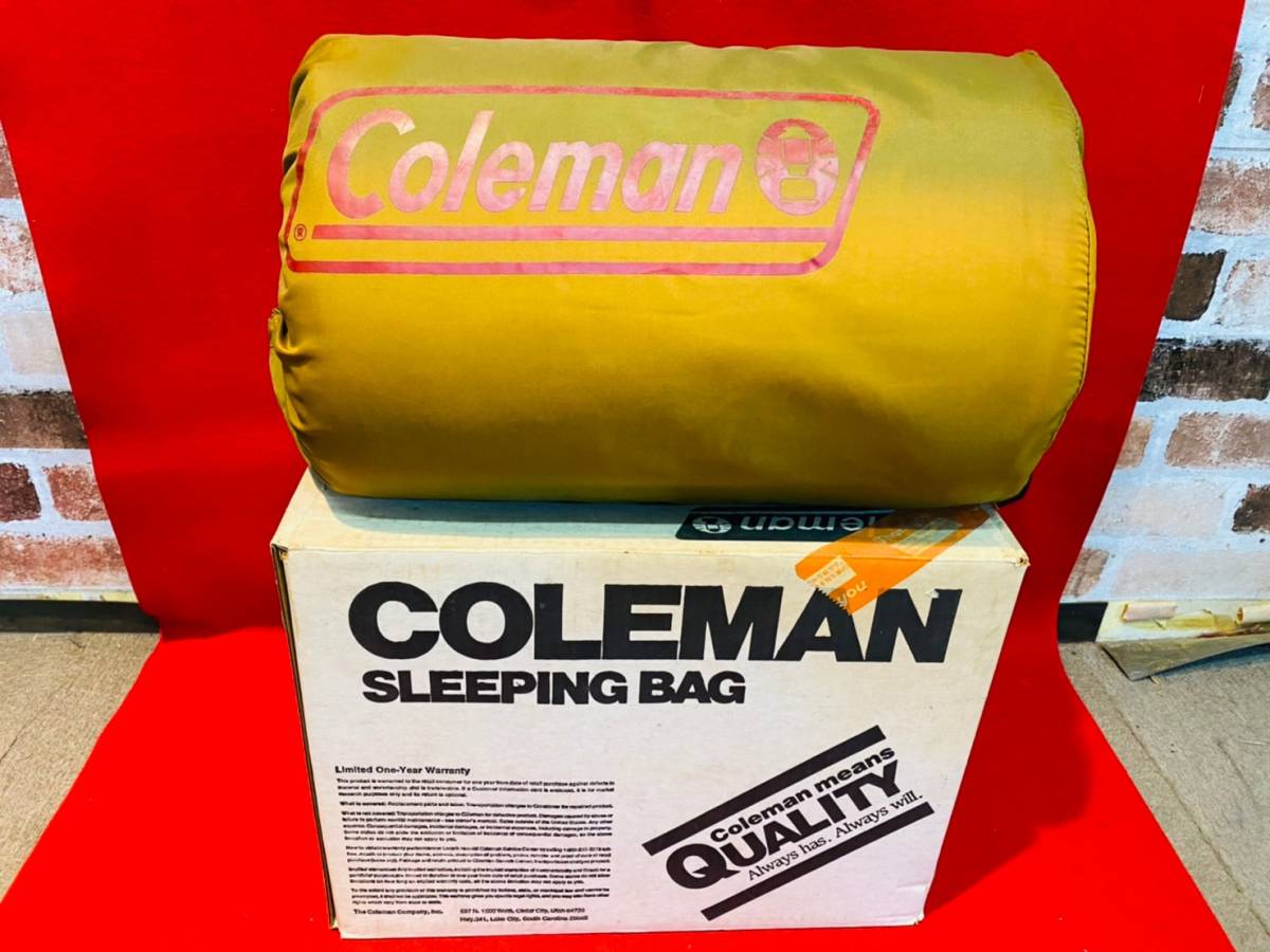 K-7286①: Coleman コールマン 8121N690J スリーピングバッグ 寝袋 寝具 キャンプ アウトドア用品/現状品