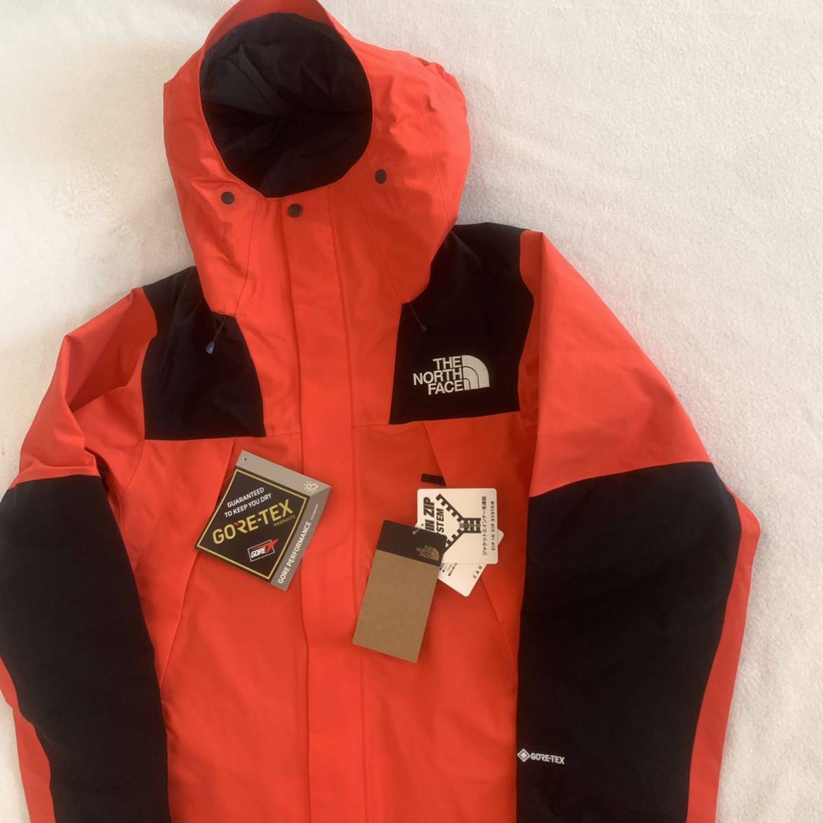 M 新品未使用 マウンテンジャケット フレアオレンジ ノースフェイス　ブラック　THE NORTH FACE GORE-TEX