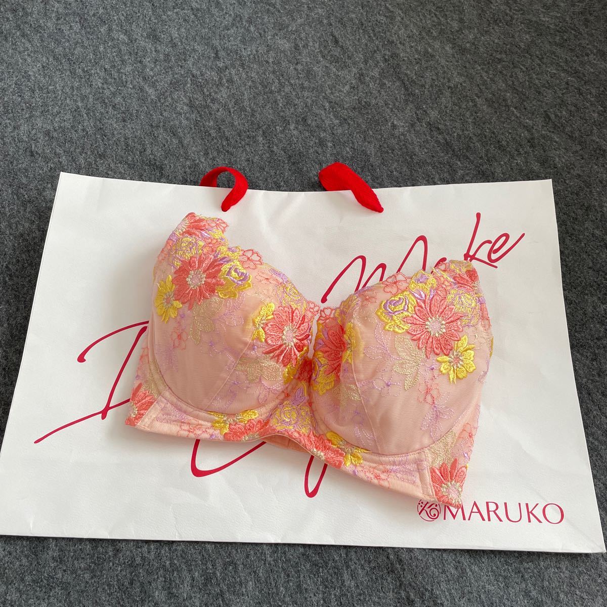 マリナボーダー マルコ マンモリエ シェリルブーケピンク2分の1カップ