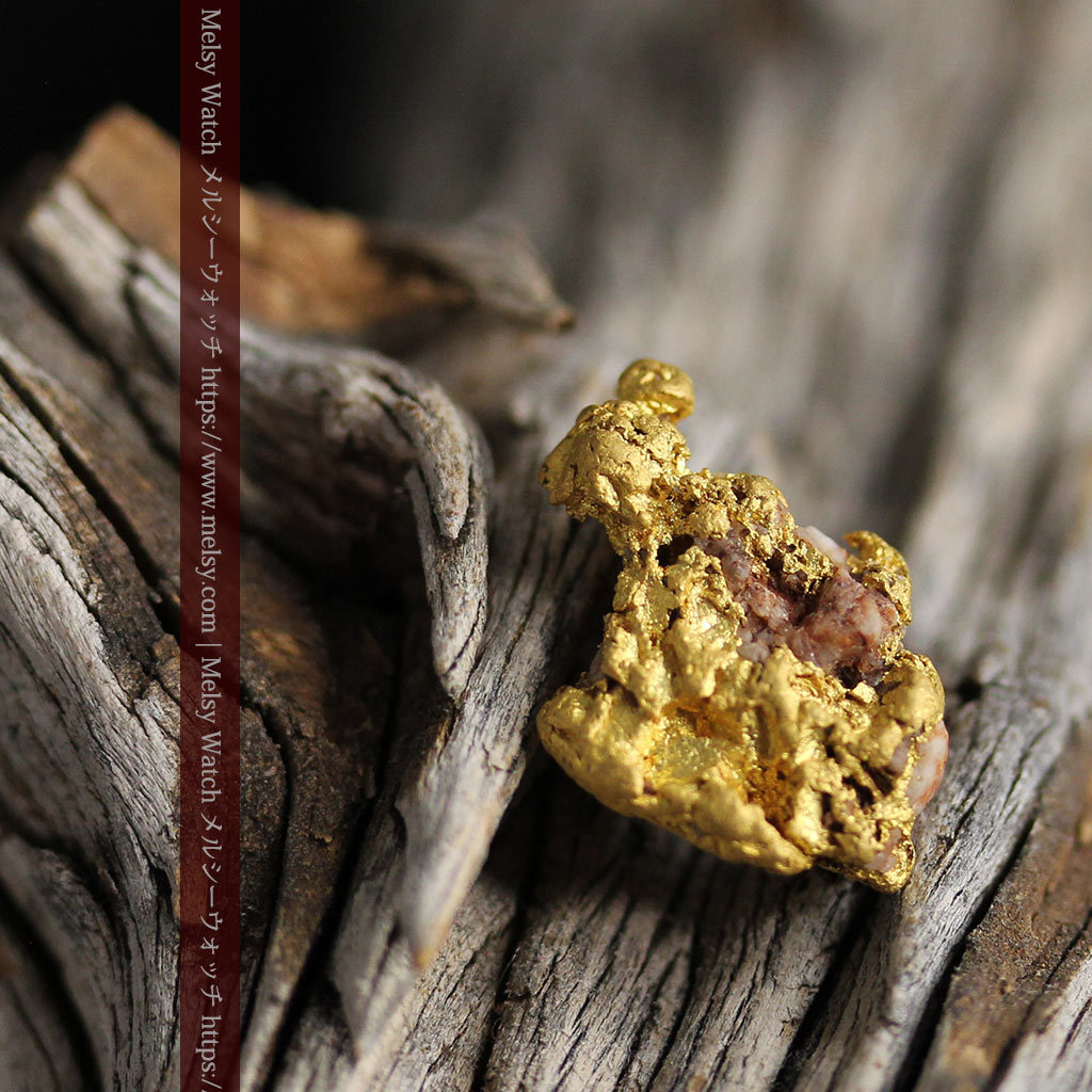 5.2gの石英との絡み方に味のある自然金・ゴールドナゲット《商品番号G0481》 原石