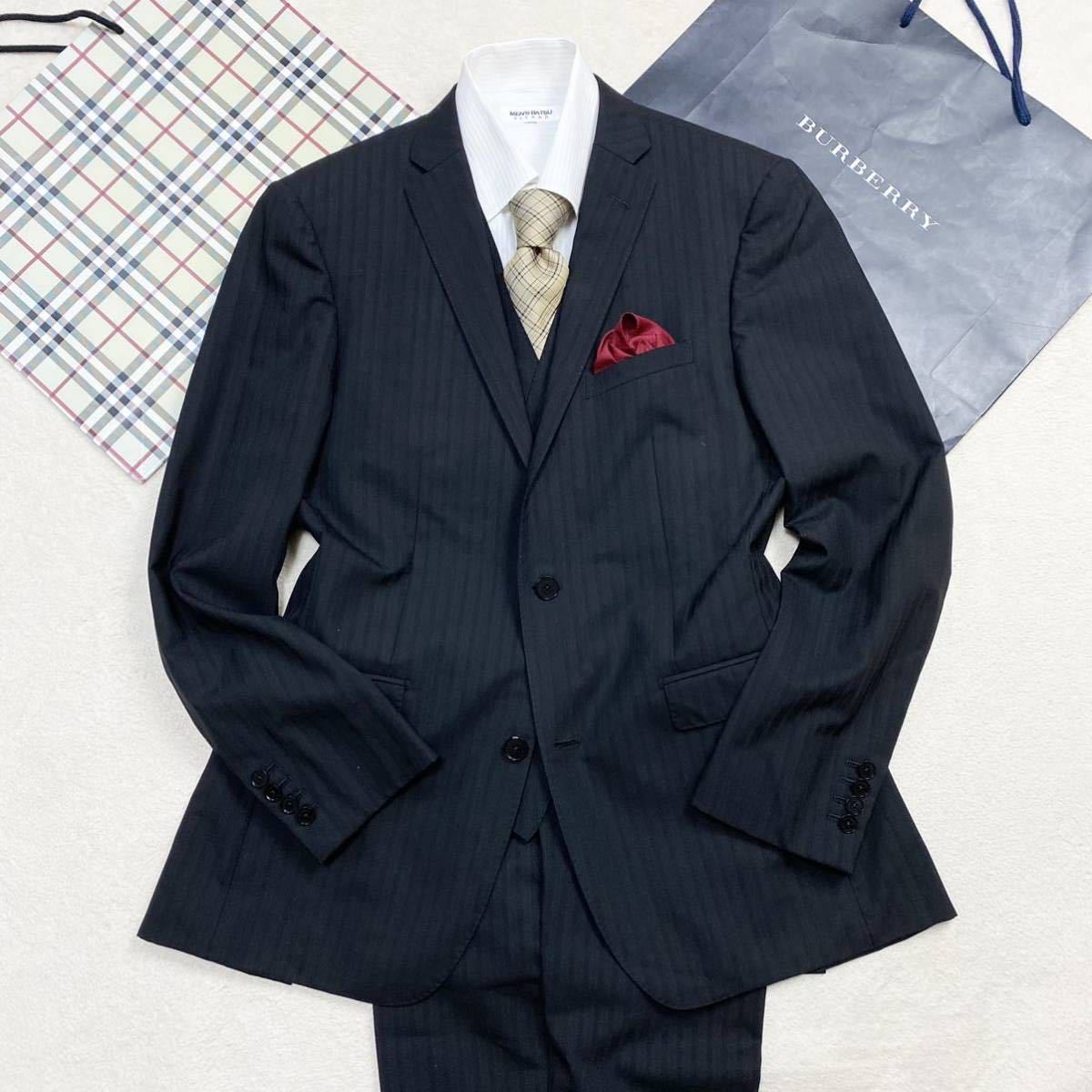 超人気の 美品 スーツ/フォーマル/ドレス カシミヤ スーツ 46 バーバリーロンドン 大きいサイズ グレー シルク Jouhin na