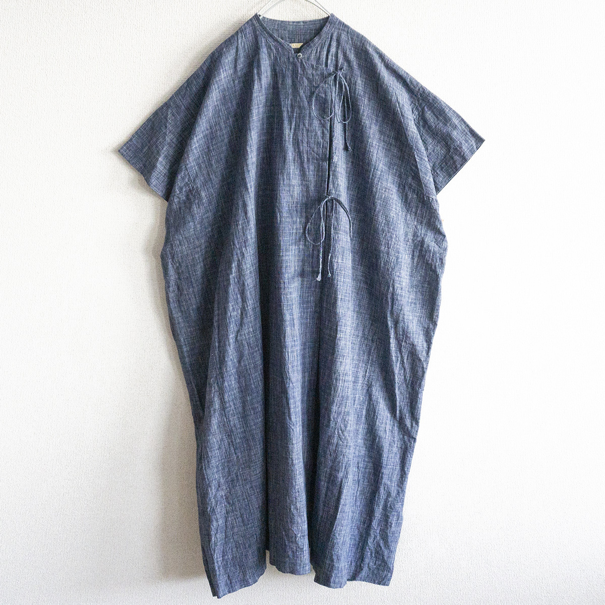 19SS】ARTS&SCIENCE 【コットンリネン カシュクール ワンピース】 size