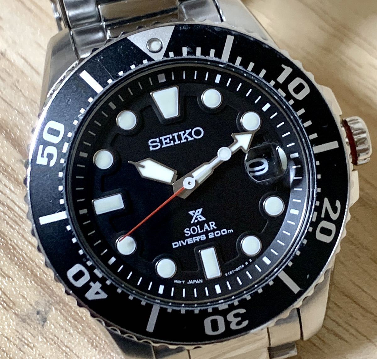 1円~H SEIKO セイコー プロスペックス ダイバースキューバ 200m V157