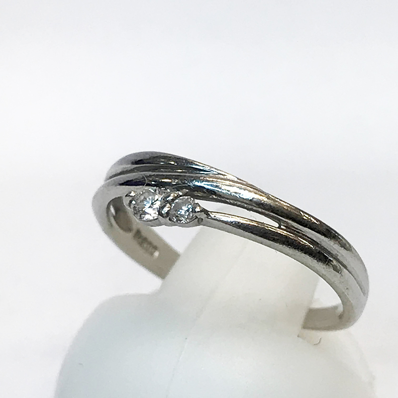 【テレビで話題】 ダイヤ Pt900 qoj.YBL03 2P Ring 指輪 リング 0.07ct プラチナ台