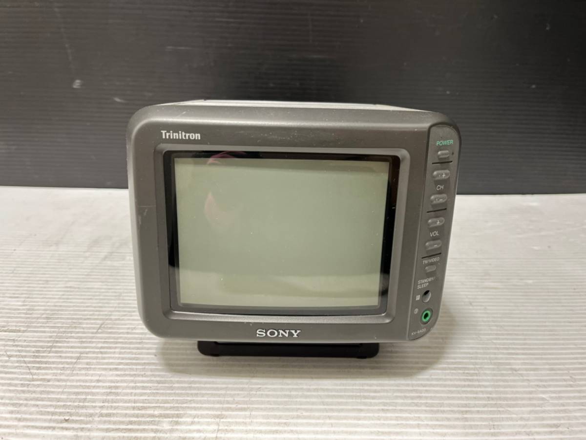 ◆SONY KV-6AD3 ソニー トリニトロン カラー テレビ ミニテレビ ブラウン管 当時物 6V型【現状品/動作未確認ジャンク】◆_画像1