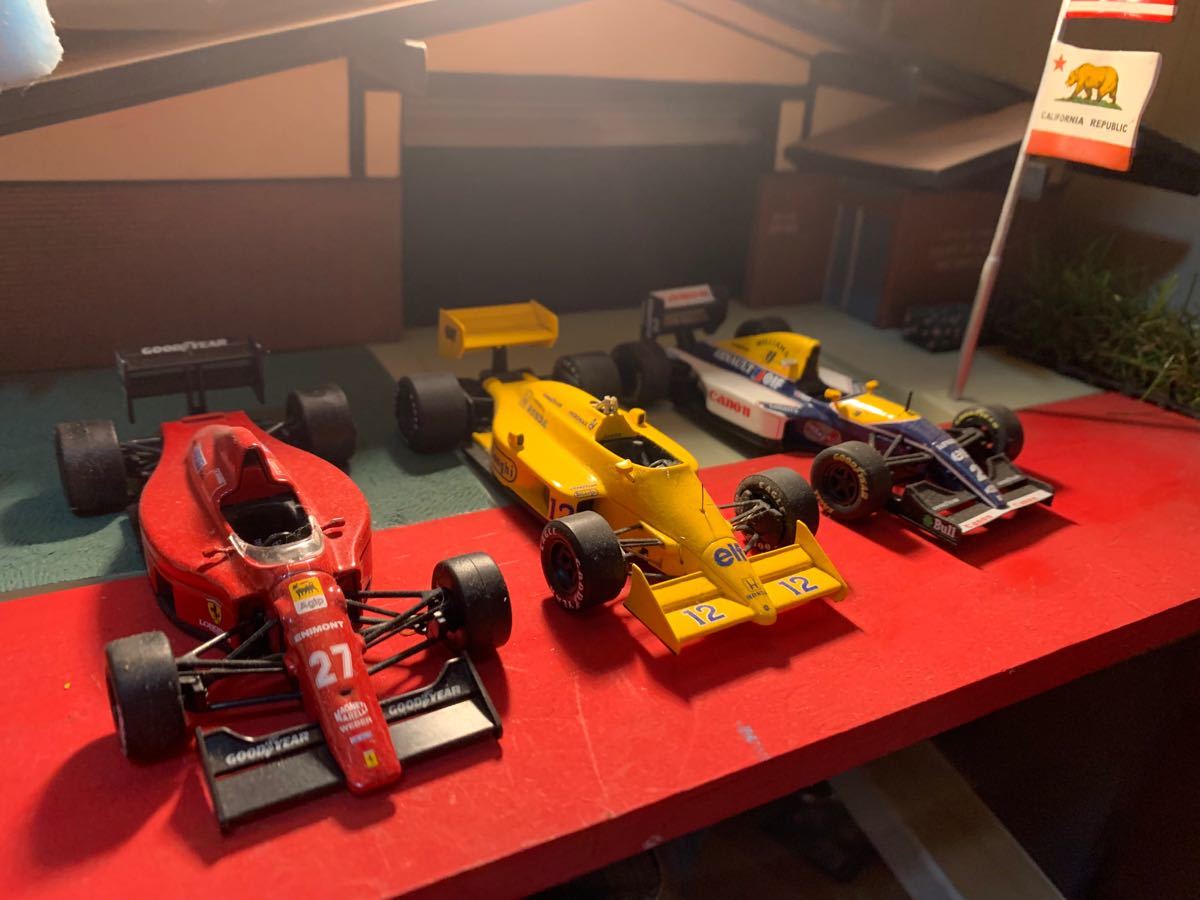 F1 ３台ウィリアムズFW15C ロータスキャメル　Ferrari F1-89   #ロータスサイドミラー1箇所なし！