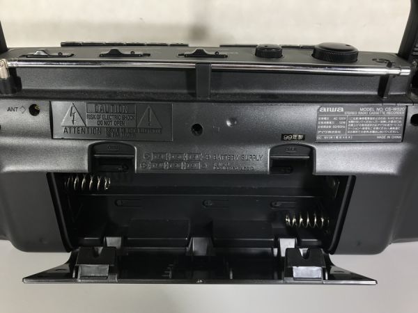 e6852 動作品 aiwa アイワ CS-W520 ステレオ ラジカセ カセットレコーダー 取説/元箱付_画像8