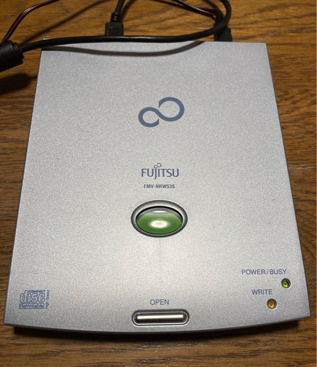 富士通 CD-R/RWドライブユニット(USB)(FMV-NRW53S)  動作確認済み（完動品）
