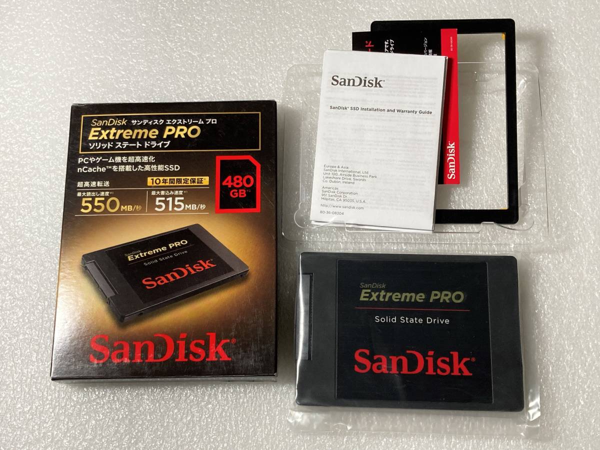 ラッピング対象外 Sandisk SSD Extreme PRO 480GB 新品 生産終了品