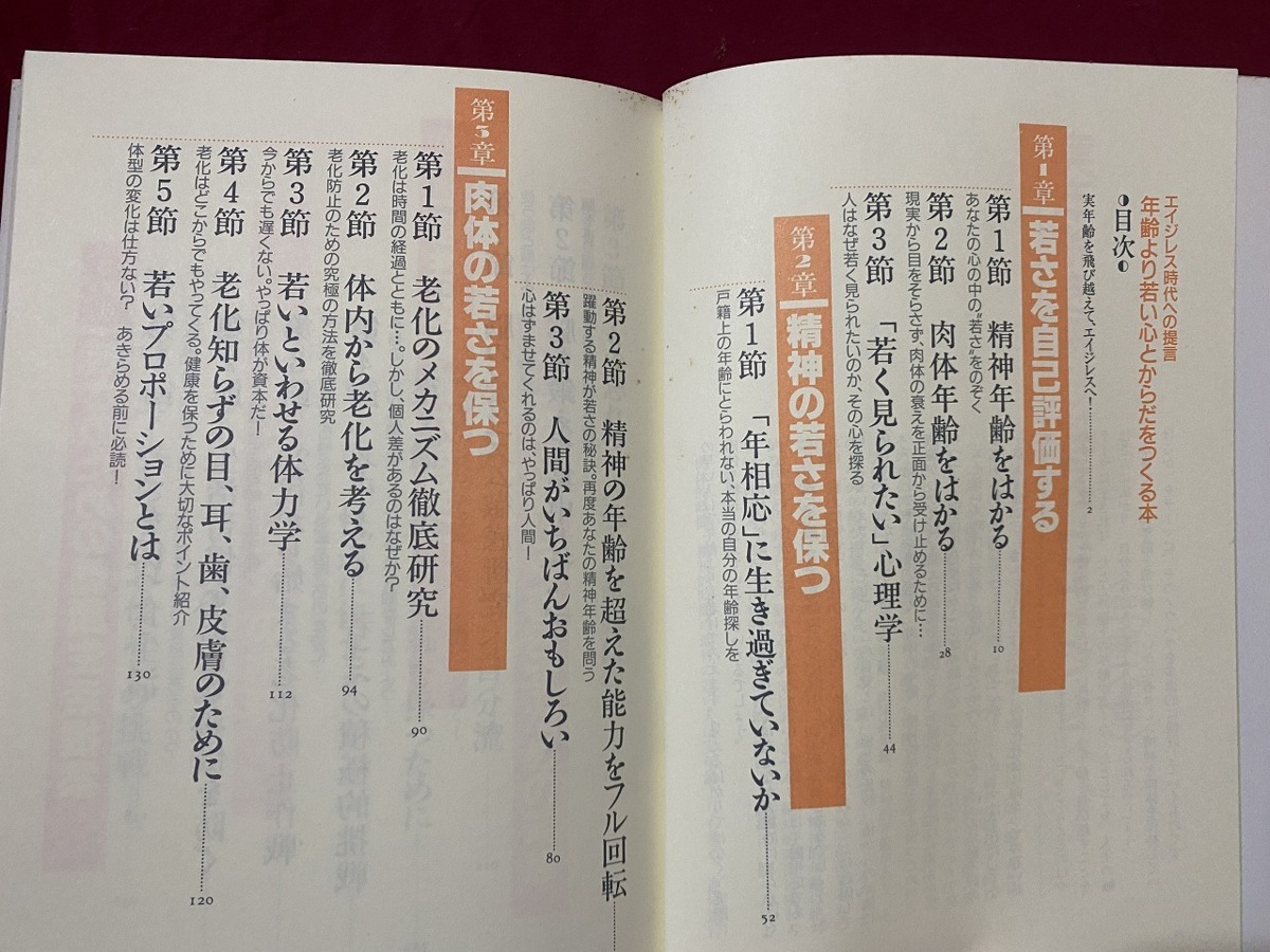 ｃ▲△　年齢より若いこころとからだをつくる本　エイジレス時代への提言　平成5年3月　日本生命健康保険組合　/　D30_画像2